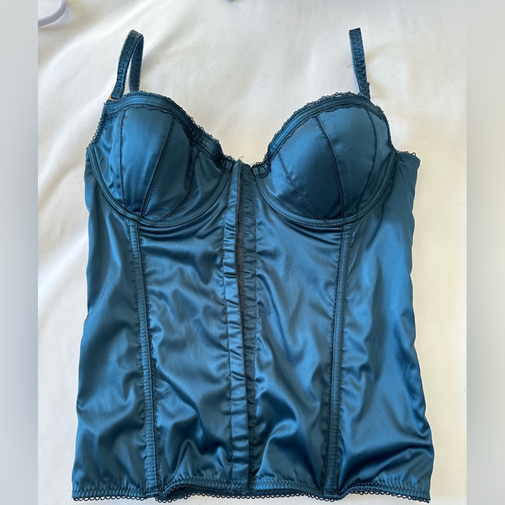 Blue vintage corset M